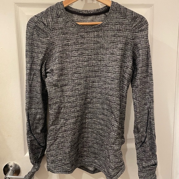 Lululemon Long Sleeve Knit Top - Gray - Picture 1 of 2